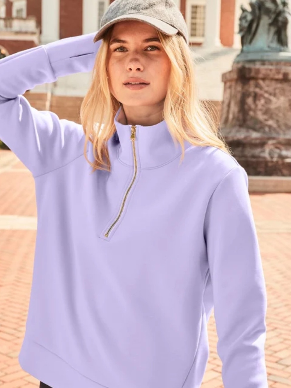 Addison bay Polished Double Knit Everyday Quarter Zip